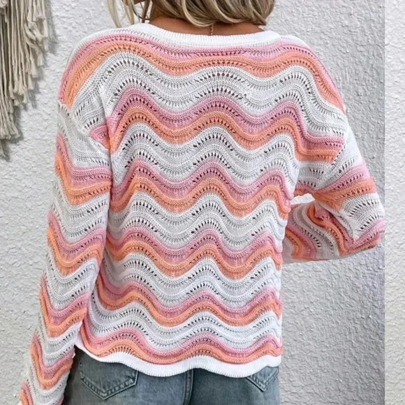 Knit Drop Shoulder Sweater - Picture 2 of 7
